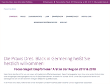 Tablet Screenshot of dr-black.de